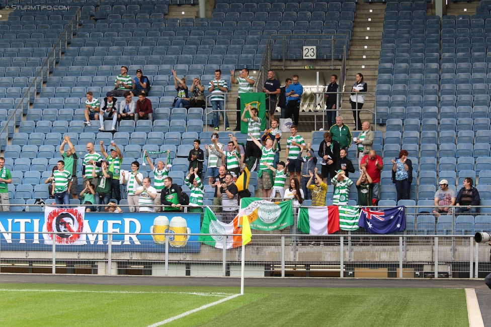 Sturm Graz - Celtic Glasgow
Testspiel,  SK Sturm Graz - Celtic Glasgow, Stadion Liebenau Graz, 03.07.2016. 

Foto zeigt Fans von Celtic
