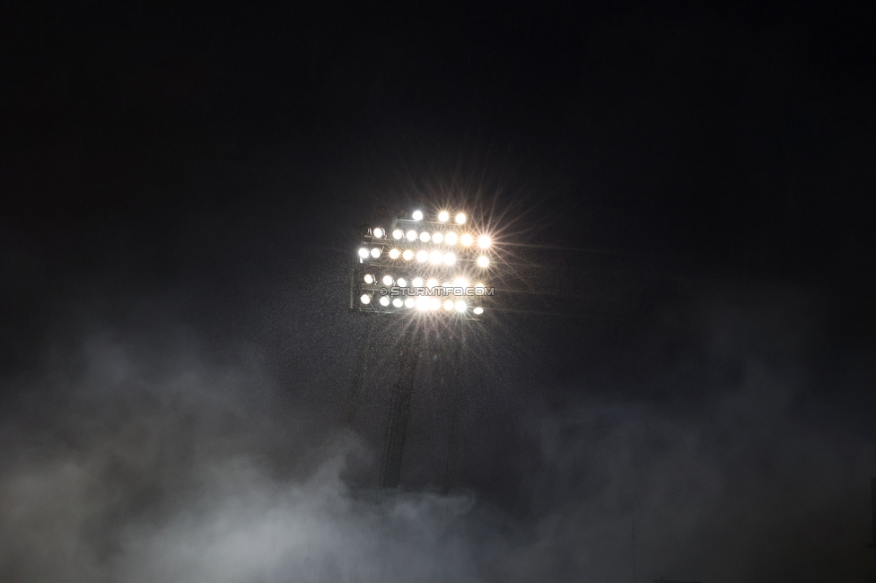 Sturm Graz - Austria Salzburg
OEFB Cup, 2. Runde, SK Sturm Graz - SV Austria Salzburg, Stadion Liebenau Graz, 29.08.2022. 

Foto zeigt einen Flutlichtmasten
Schlüsselwörter: pyrotechnik