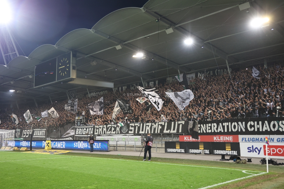 Sturm Graz - Ried
Oesterreichische Fussball Bundesliga, 14. Runde, SK Sturm Graz - SV Ried, Stadion Liebenau Graz, 30.10.2022. 

Foto zeigt Fans von Sturm
