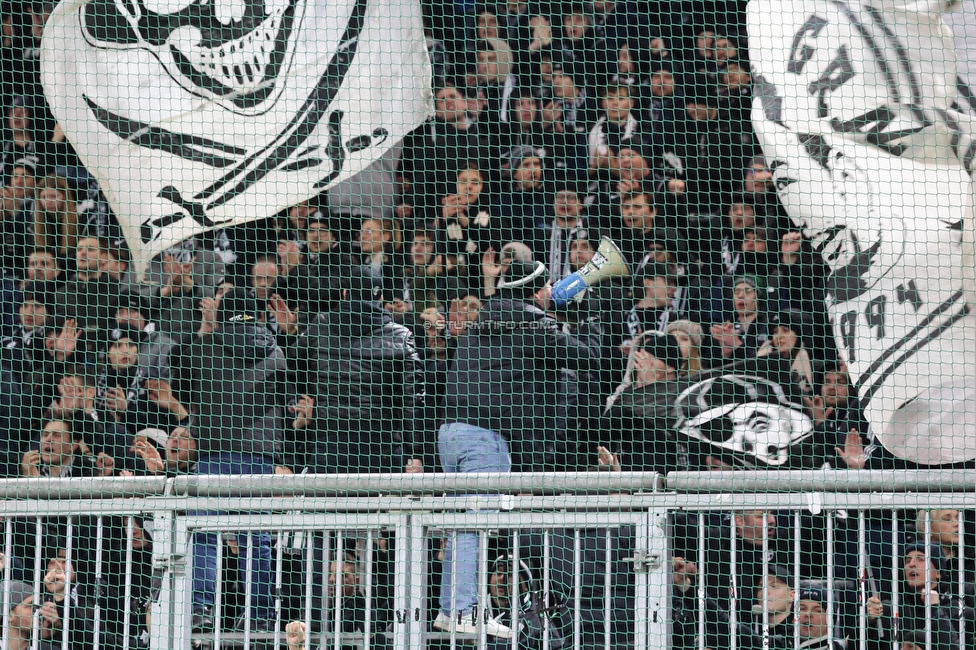 Salzburg - Sturm Graz
OEFB Cup, Viertelfinale, FC RB Salzburg - SK Sturm Graz, Stadion Wals Siezenheim, 03.02.2023. 

Foto zeigt Fans von Sturm

