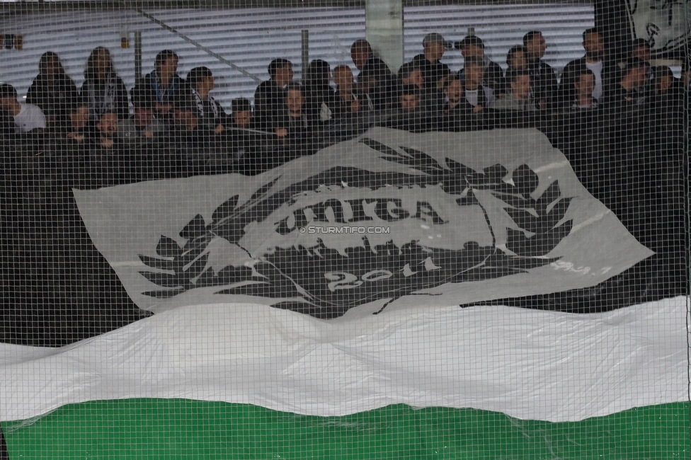 Sturm Graz - LASK
Oesterreichische Fussball Bundesliga, 2. Runde, SK Sturm Graz - LASK, Stadion Liebenau Graz, 05.05.2023. 

Foto zeigt Fans von Sturm mit einer Choreografie
Schlüsselwörter: unita