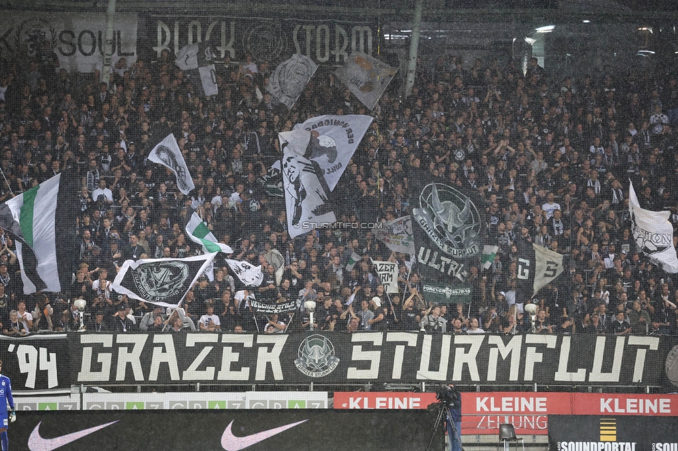 Sturm Graz - LASK
Oesterreichische Fussball Bundesliga, 2. Runde, SK Sturm Graz - LASK, Stadion Liebenau Graz, 05.05.2023. 

Foto zeigt Fans von Sturm
Schlüsselwörter: sturmflut