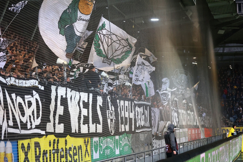 Sturm Graz - LASK
Oesterreichische Fussball Bundesliga, 2. Runde, SK Sturm Graz - LASK, Stadion Liebenau Graz, 05.08.2023. 

Foto zeigt Fans von Sturm
Schlüsselwörter: jewels