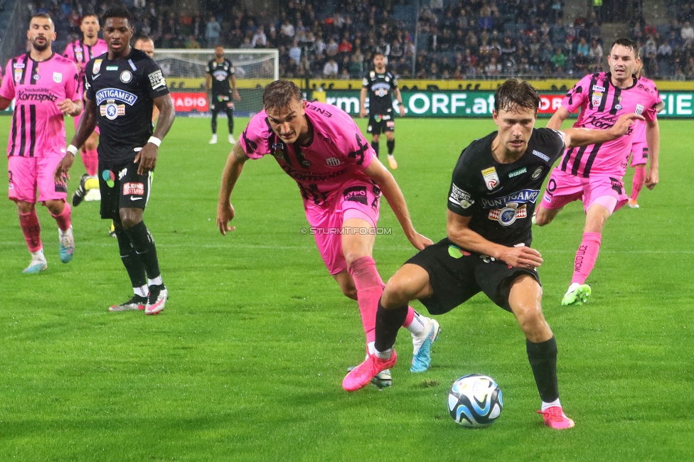 Sturm Graz - LASK
Oesterreichische Fussball Bundesliga, 2. Runde, SK Sturm Graz - LASK, Stadion Liebenau Graz, 05.05.2023. 

Foto zeigt William Boeving (Sturm)
