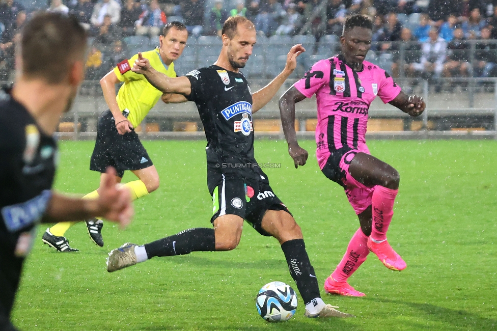 Sturm Graz - LASK
Oesterreichische Fussball Bundesliga, 2. Runde, SK Sturm Graz - LASK, Stadion Liebenau Graz, 05.08.2023. 

Foto zeigt Jon Gorenc-Stankovic (Sturm)
