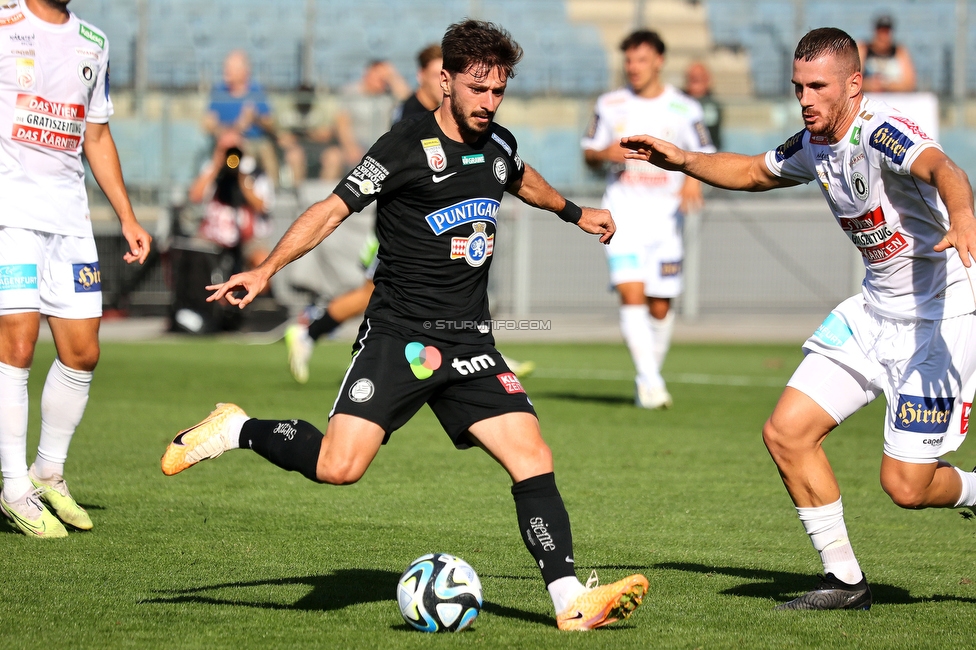 Sturm Graz - Austria Klagenfurt
Oesterreichische Fussball Bundesliga, 3. Runde, SK Sturm Graz - SK Austria Klagenfurt, Stadion Liebenau Graz, 12.08.2023. 

Foto zeigt Otar Kiteishvili (Sturm)
