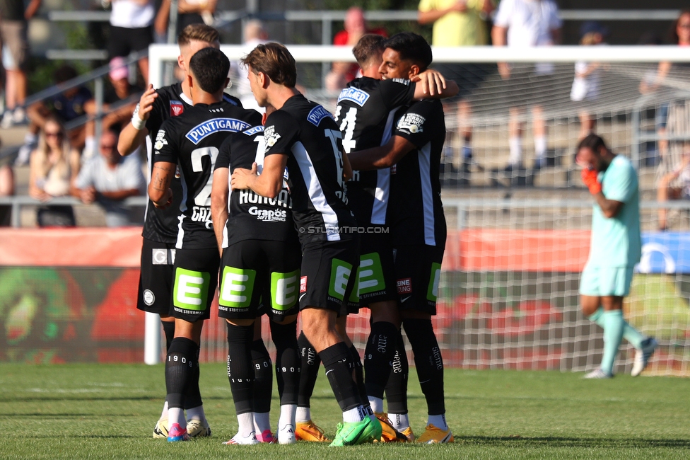 Kremser SC - Sturm Graz
OEFB Cup 1. Runde, Kremser SC - SK Sturm Graz, Sepp-Doll-Stadion Krems, 27.07.2024. 

Foto zeigt Manprit Sarkaria (Sturm)
