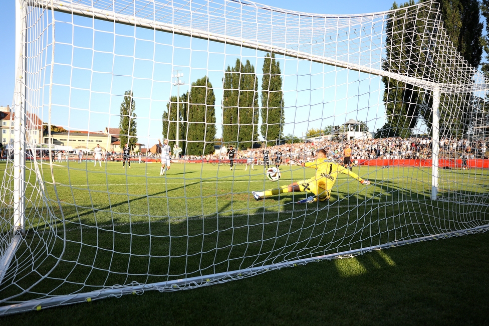 Kremser SC - Sturm Graz
OEFB Cup 1. Runde, Kremser SC - SK Sturm Graz, Sepp-Doll-Stadion Krems, 27.07.2024. 

Foto zeigt Kjell Scherpen (Sturm)
