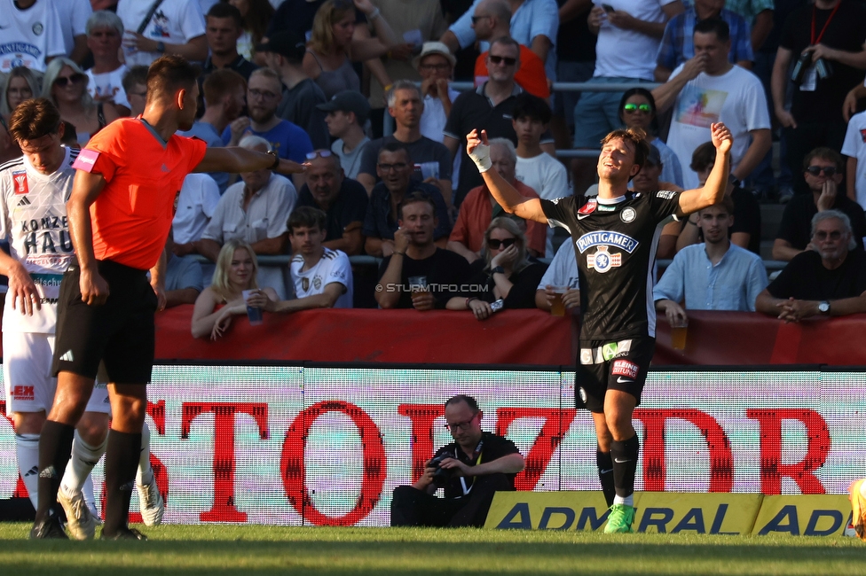 Kremser SC - Sturm Graz
OEFB Cup 1. Runde, Kremser SC - SK Sturm Graz, Sepp-Doll-Stadion Krems, 27.07.2024. 

Foto zeigt William Boeving (Sturm)
