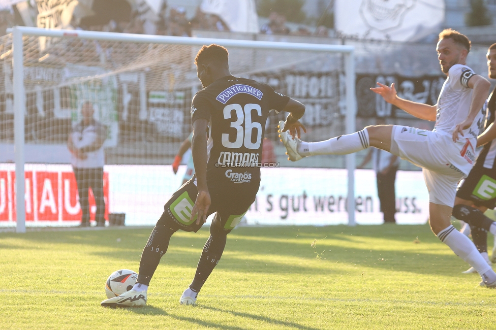 Kremser SC - Sturm Graz
OEFB Cup 1. Runde, Kremser SC - SK Sturm Graz, Sepp-Doll-Stadion Krems, 27.07.2024. 

Foto zeigt Amady Camara (Sturm)
