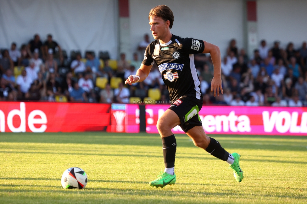 Kremser SC - Sturm Graz
OEFB Cup 1. Runde, Kremser SC - SK Sturm Graz, Sepp-Doll-Stadion Krems, 27.07.2024. 

Foto zeigt William Boeving (Sturm)
