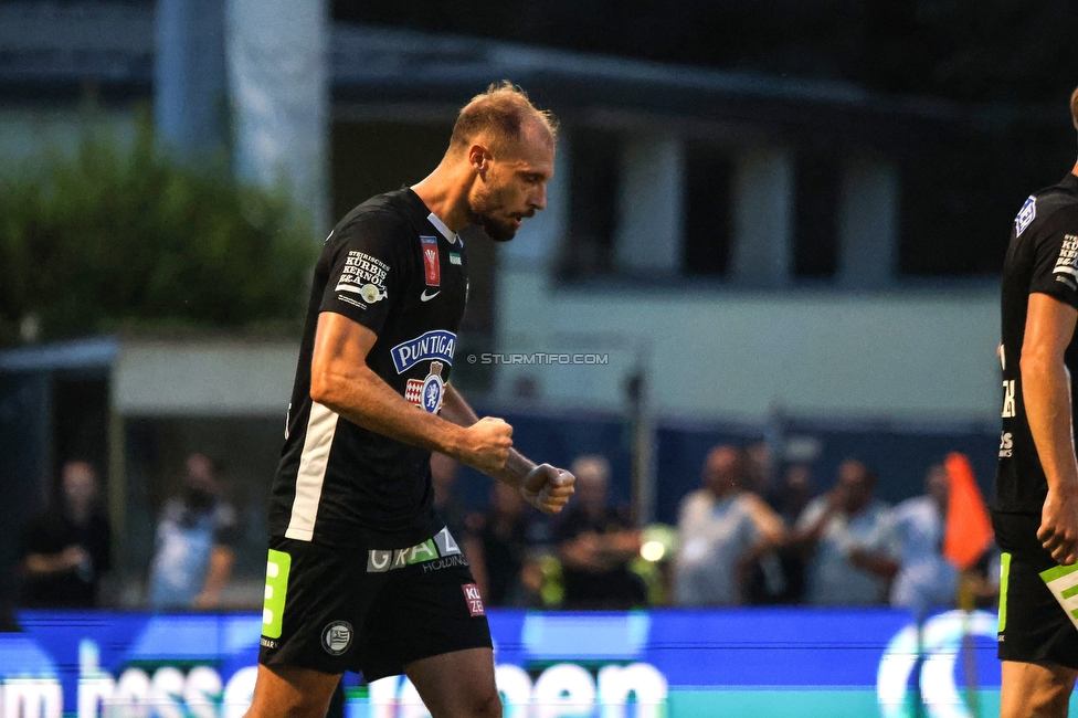 Kremser SC - Sturm Graz
OEFB Cup 1. Runde, Kremser SC - SK Sturm Graz, Sepp-Doll-Stadion Krems, 27.07.2024. 

Foto zeigt Jon Gorenc-Stankovic (Sturm)
