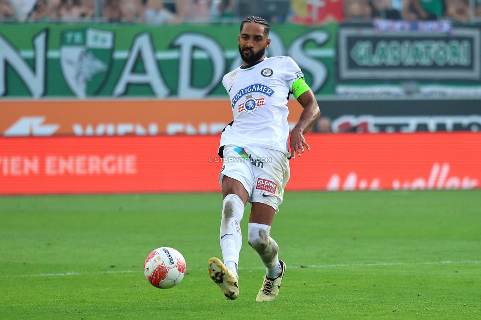 Rapid Wien - Sturm Graz
Oesterreichische Fussball Bundesliga, 1. Runde, SK Rapid Wien - SK Sturm Graz, Weststadion Wien, 04.08.2024. 

Foto zeigt Gregory Wuethrich (Sturm)
