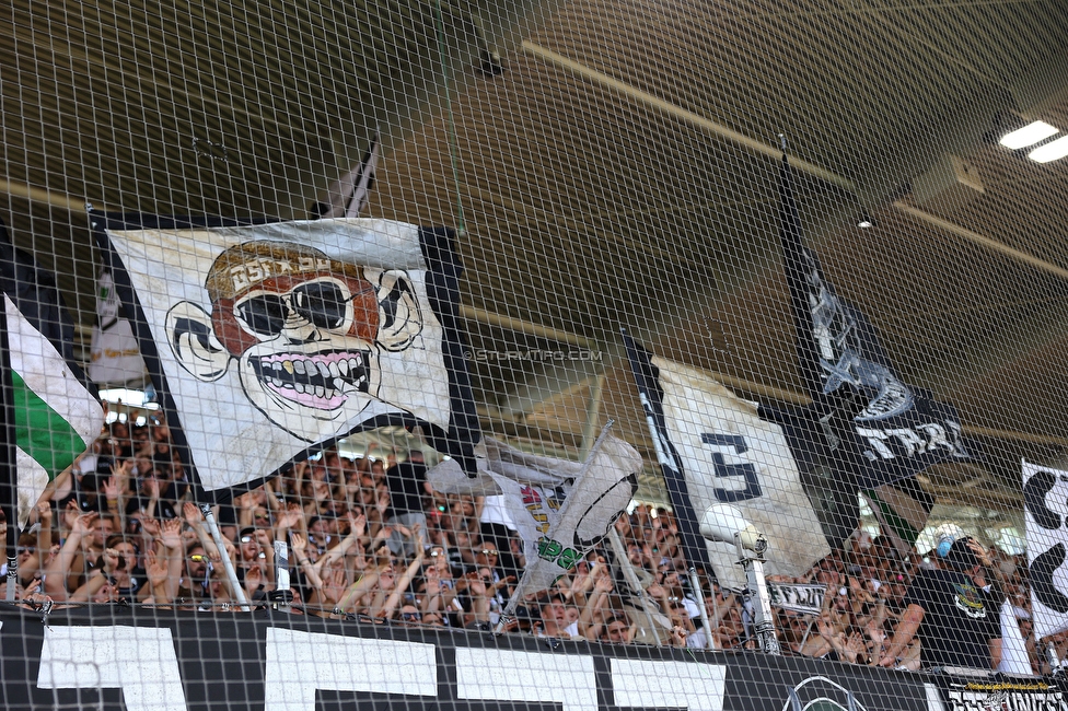 Sturm Graz - Hartberg
Oesterreichische Fussball Bundesliga, 2. Runde, SK Sturm Graz - TSV Hartberg, Stadion Liebenau Graz, 11.08.2024. 

Foto zeigt Fans von Sturm
Schlüsselwörter: sturmflut