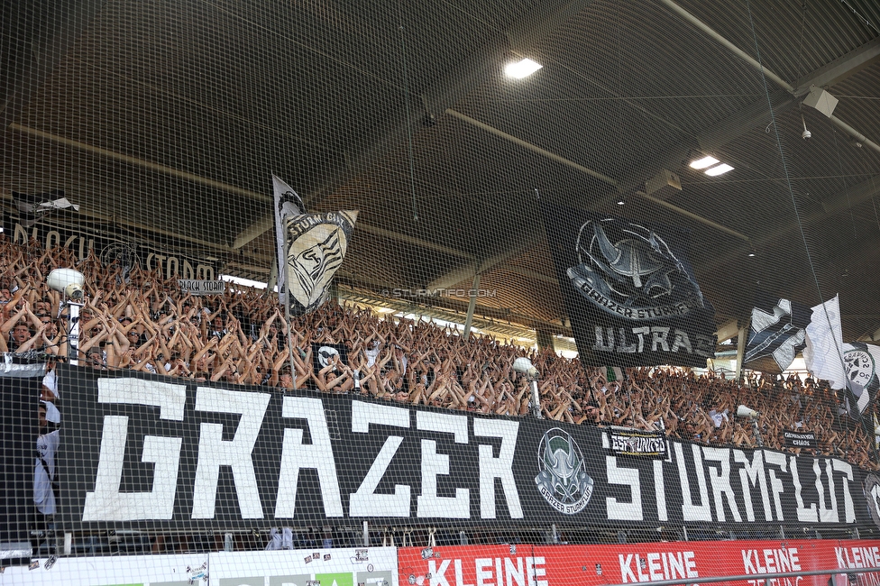 Sturm Graz - Hartberg
Oesterreichische Fussball Bundesliga, 2. Runde, SK Sturm Graz - TSV Hartberg, Stadion Liebenau Graz, 11.08.2024. 

Foto zeigt Fans von Sturm
Schlüsselwörter: sturmflut