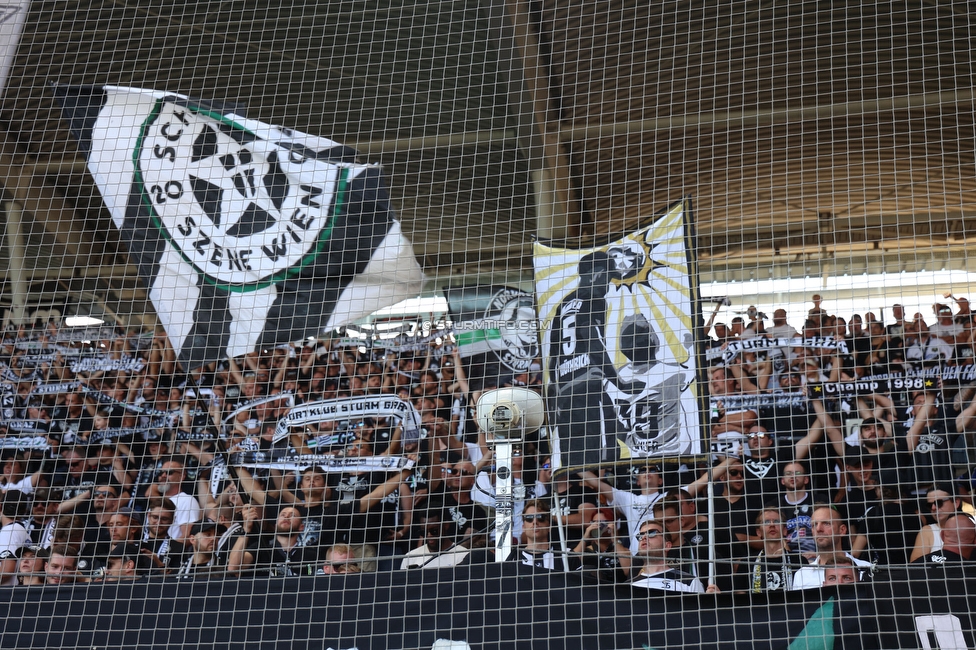 Sturm Graz - Hartberg
Oesterreichische Fussball Bundesliga, 2. Runde, SK Sturm Graz - TSV Hartberg, Stadion Liebenau Graz, 11.08.2024. 

Foto zeigt Fans von Sturm
Schlüsselwörter: szenewien