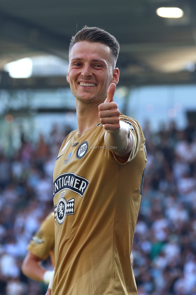 Sturm Graz - Hartberg
Oesterreichische Fussball Bundesliga, 2. Runde, SK Sturm Graz - TSV Hartberg, Stadion Liebenau Graz, 11.08.2024. 

Foto zeigt Dimitri Lavalee (Sturm)
