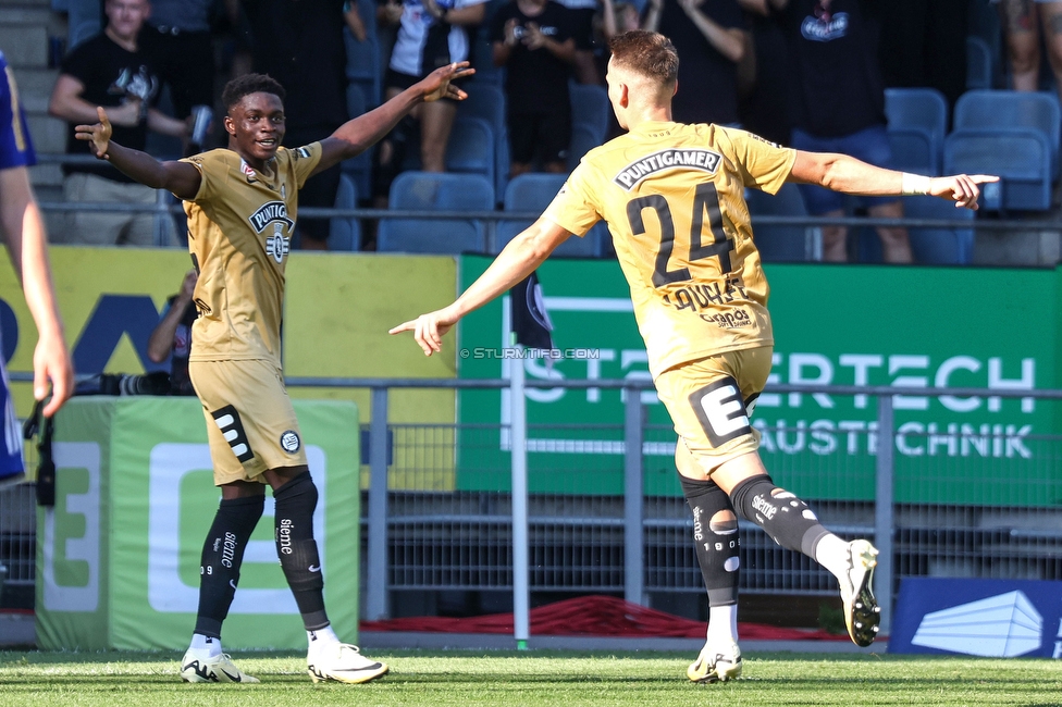 Sturm Graz - Hartberg
Oesterreichische Fussball Bundesliga, 2. Runde, SK Sturm Graz - TSV Hartberg, Stadion Liebenau Graz, 11.08.2024. 

Foto zeigt Dimitri Lavalee (Sturm)
