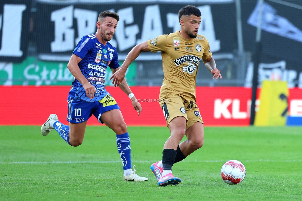 Sturm Graz - Hartberg
Oesterreichische Fussball Bundesliga, 2. Runde, SK Sturm Graz - TSV Hartberg, Stadion Liebenau Graz, 11.08.2024. 

Foto zeigt Jusuf Gazibegovic (Sturm)
