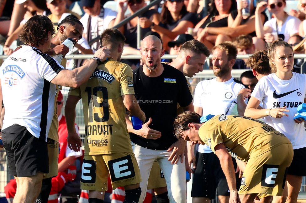 Sturm Graz - Hartberg
Oesterreichische Fussball Bundesliga, 2. Runde, SK Sturm Graz - TSV Hartberg, Stadion Liebenau Graz, 11.08.2024. 

Foto zeigt Christian Ilzer (Cheftrainer Sturm)
