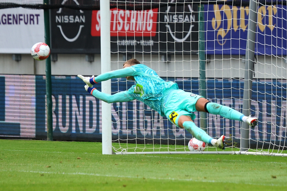 Austria Klagenfurt - Sturm Graz
Oesterreichische Fussball Bundesliga, 3. Runde, SK Austria Klagenfurt - SK Sturm Graz, Woerthersee Stadion Klagenfurt, 17.08.2024. 

Foto zeigt Kjell Scherpen (Sturm)
Schlüsselwörter: elfmeter