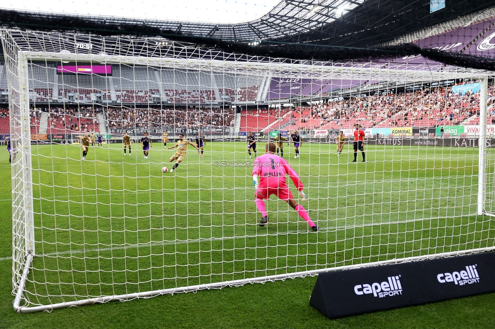 Klagenfurt - Sturm Graz
Oesterreichische Fussball Bundesliga, 3. Runde, SK Austria Klagenfurt - SK Sturm Graz,  Woerthersee Stadion Klagenfurt, 17.08.2024. 

Foto zeigt Otar Kiteishvili (Sturm)
