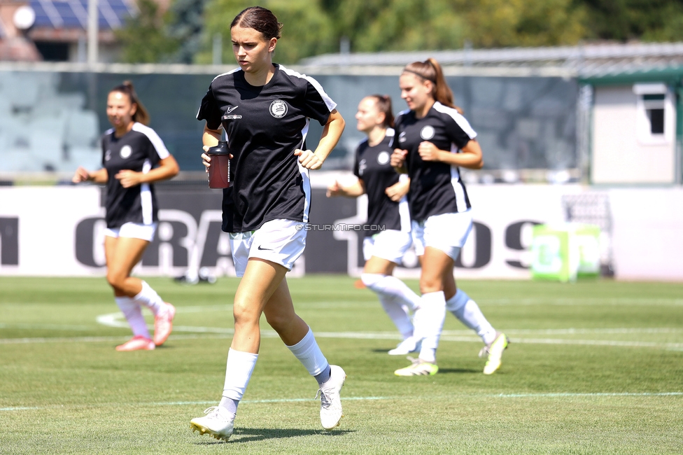 Sturm Damen - Austria Wien
OEFB Frauen Bundesliga, 2. Runde, SK Sturm Graz Damen - FK Austria Wien, Trainingszentrum Messendorf, 18.08.2024. 

Foto zeigt Leonie Christin Tragl (Sturm Damen)
