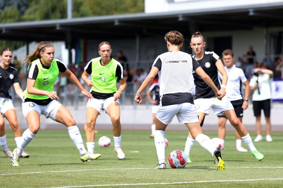 Sturm Damen - Austria Wien
OEFB Frauen Bundesliga, 2. Runde, SK Sturm Graz Damen - FK Austria Wien, Trainingszentrum Messendorf, 18.08.2024. 

Foto zeigt Pauline Deutsch (Sturm Damen)
