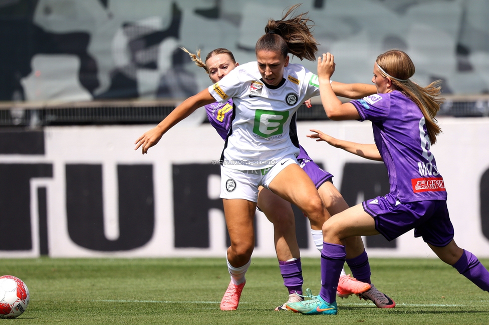 Sturm Damen - Austria Wien
OEFB Frauen Bundesliga, 2. Runde, SK Sturm Graz Damen - FK Austria Wien, Trainingszentrum Messendorf, 18.08.2024. 

Foto zeigt Ruzika Krajinovic (Sturm Damen)
