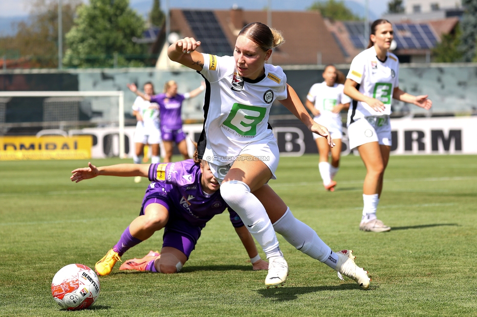 Sturm Damen - Austria Wien
OEFB Frauen Bundesliga, 2. Runde, SK Sturm Graz Damen - FK Austria Wien, Trainingszentrum Messendorf, 18.08.2024. 

Foto zeigt Anna Wirnsberger (Sturm Damen)
