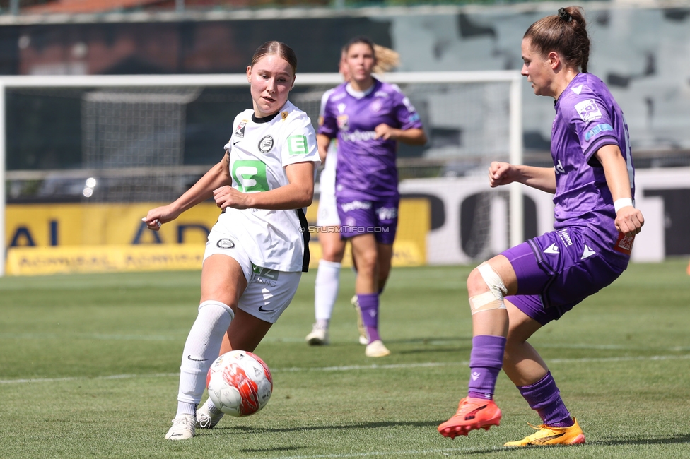 Sturm Damen - Austria Wien
OEFB Frauen Bundesliga, 2. Runde, SK Sturm Graz Damen - FK Austria Wien, Trainingszentrum Messendorf, 18.08.2024. 

Foto zeigt Anna Wirnsberger (Sturm Damen)
