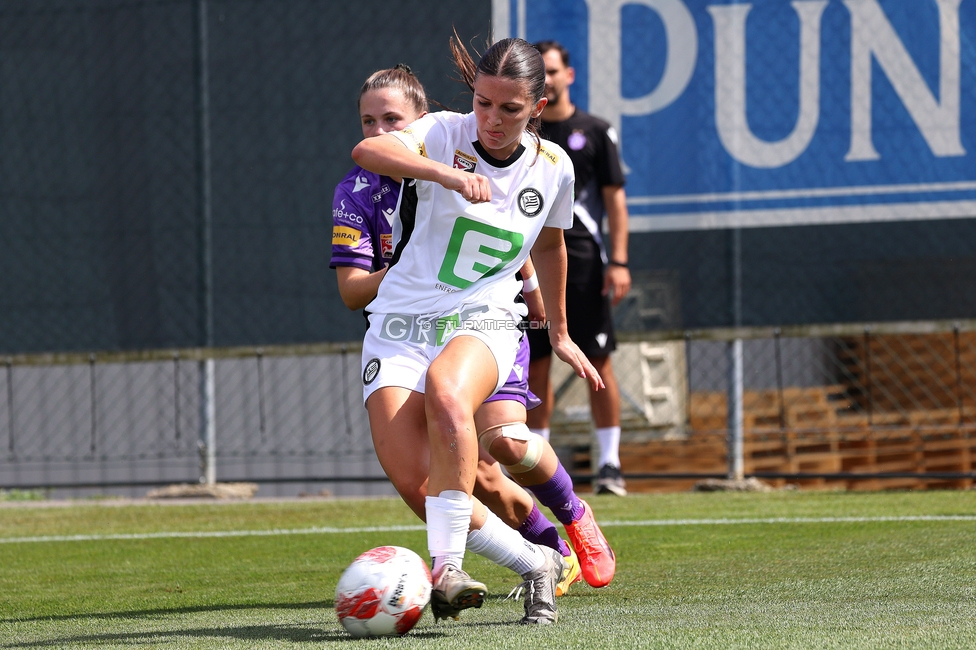 Sturm Damen - Austria Wien
OEFB Frauen Bundesliga, 2. Runde, SK Sturm Graz Damen - FK Austria Wien, Trainingszentrum Messendorf, 18.08.2024. 

Foto zeigt Marie Spiess (Sturm Damen)
