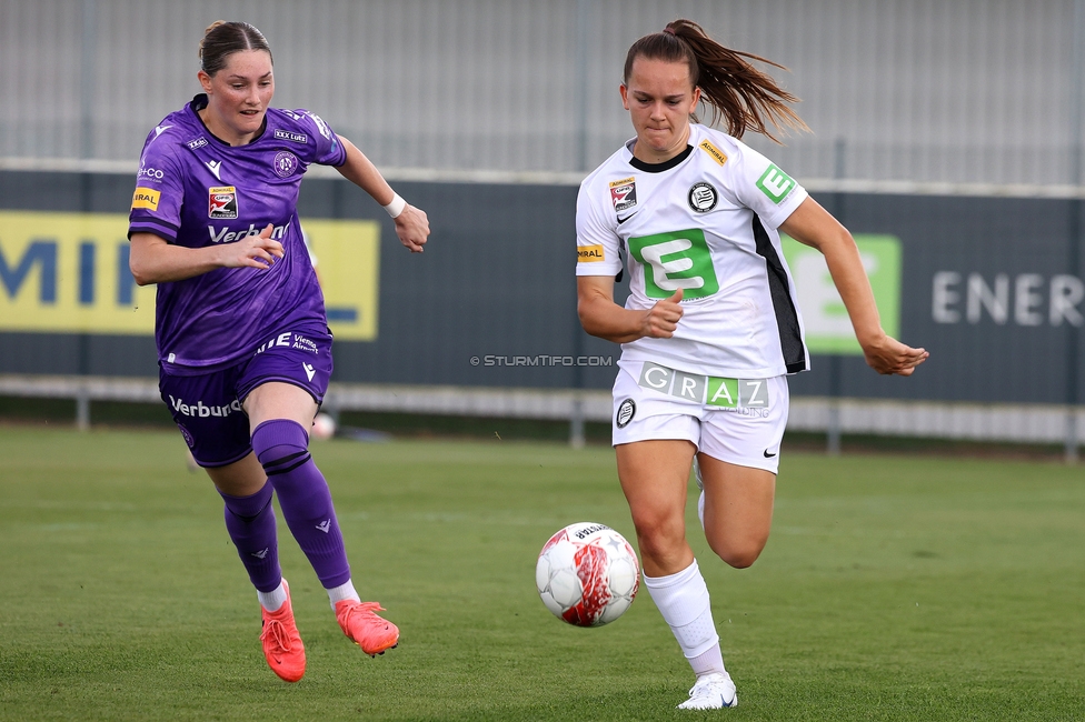 Sturm Damen - Austria Wien
OEFB Frauen Bundesliga, 2. Runde, SK Sturm Graz Damen - FK Austria Wien, Trainingszentrum Messendorf, 18.08.2024. 

Foto zeigt Julia Keutz (Sturm Damen)
