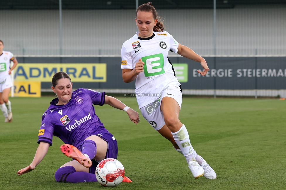 Sturm Damen - Austria Wien
OEFB Frauen Bundesliga, 2. Runde, SK Sturm Graz Damen - FK Austria Wien, Trainingszentrum Messendorf, 18.08.2024. 

Foto zeigt Julia Keutz (Sturm Damen)
