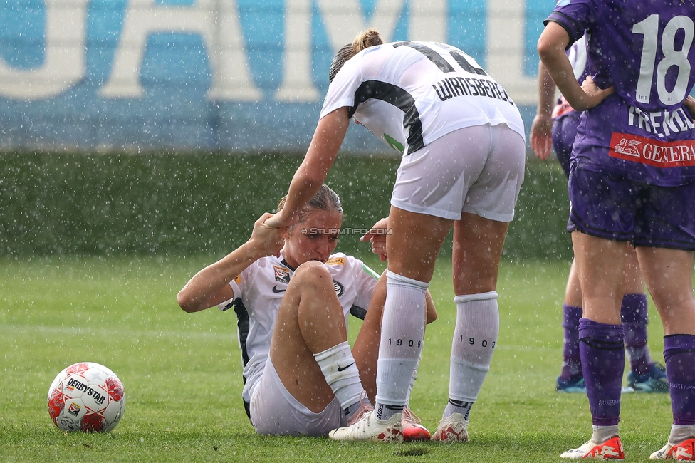 Sturm Damen - Austria Wien
OEFB Frauen Bundesliga, 2. Runde, SK Sturm Graz Damen - FK Austria Wien, Trainingszentrum Messendorf, 18.08.2024. 

Foto zeigt Modesta Uka (Sturm Damen)
