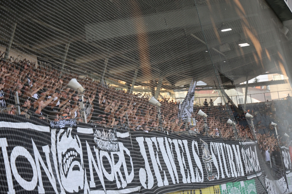 Sturm Graz - Altach
Oesterreichische Fussball Bundesliga, 4 Runde, SK Sturm Graz - SCR Altach, Stadion Liebenau Graz, 24.08.2024. 

Foto zeigt Fans von Sturm
