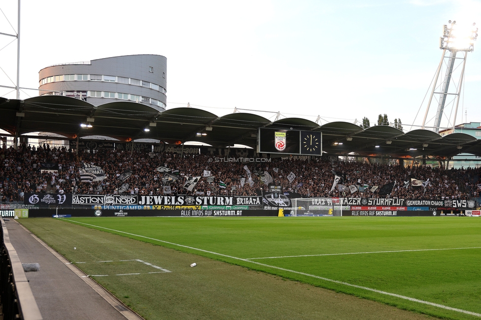 Sturm Graz - Altach
Oesterreichische Fussball Bundesliga, 4 Runde, SK Sturm Graz - SCR Altach, Stadion Liebenau Graz, 24.08.2024. 

Foto zeigt Fans von Sturm
