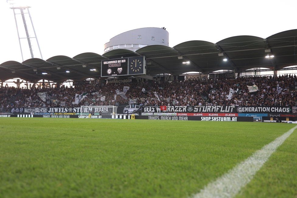 Sturm Graz - Altach
Oesterreichische Fussball Bundesliga, 4 Runde, SK Sturm Graz - SCR Altach, Stadion Liebenau Graz, 24.08.2024. 

Foto zeigt Fans von Sturm
