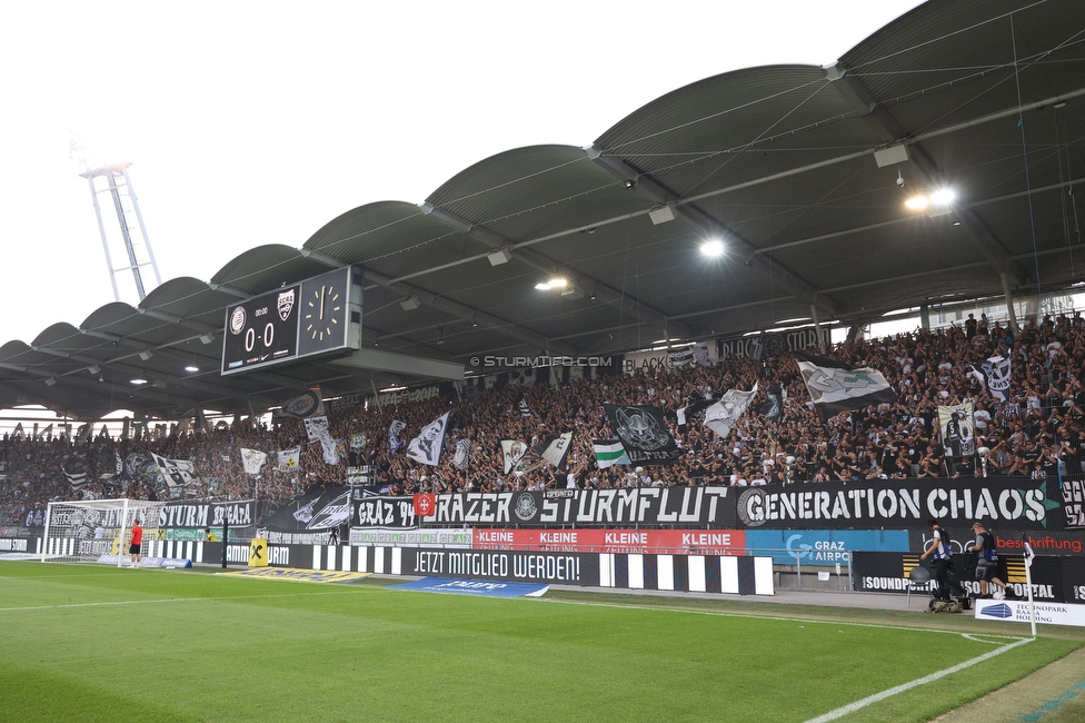 Sturm Graz - Altach
Oesterreichische Fussball Bundesliga, 4 Runde, SK Sturm Graz - SCR Altach, Stadion Liebenau Graz, 24.08.2024. 

Foto zeigt Fans von Sturm
