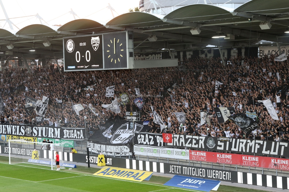 Sturm Graz - Altach
Oesterreichische Fussball Bundesliga, 4 Runde, SK Sturm Graz - SCR Altach, Stadion Liebenau Graz, 24.08.2024. 

Foto zeigt Fans von Sturm
