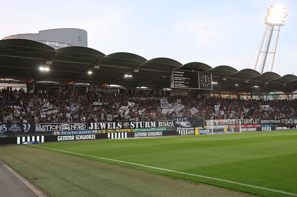 Sturm Graz - Altach
Oesterreichische Fussball Bundesliga, 4 Runde, SK Sturm Graz - SCR Altach, Stadion Liebenau Graz, 24.08.2024. 

Foto zeigt Fans von Sturm
