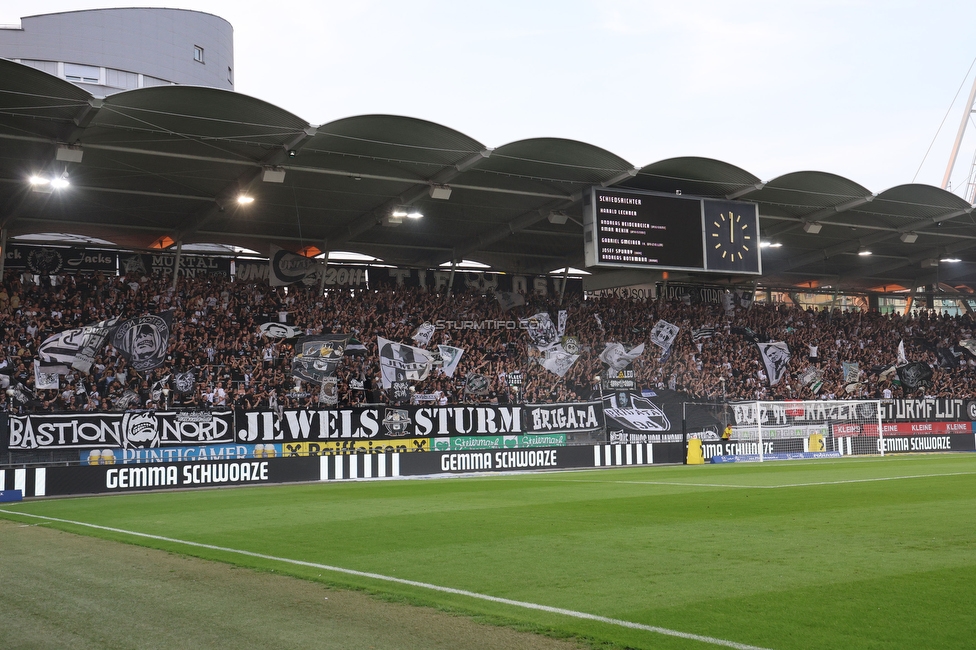 Sturm Graz - Altach
Oesterreichische Fussball Bundesliga, 4 Runde, SK Sturm Graz - SCR Altach, Stadion Liebenau Graz, 24.08.2024. 

Foto zeigt Fans von Sturm
