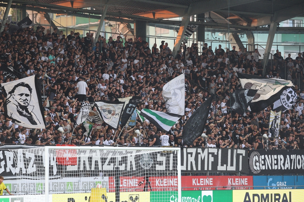 Sturm Graz - Altach
Oesterreichische Fussball Bundesliga, 4 Runde, SK Sturm Graz - SCR Altach, Stadion Liebenau Graz, 24.08.2024. 

Foto zeigt Fans von Sturm
Schlüsselwörter: sturmflut