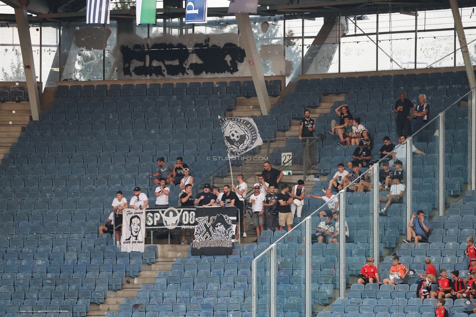 Sturm Graz - Altach
Oesterreichische Fussball Bundesliga, 4 Runde, SK Sturm Graz - SCR Altach, Stadion Liebenau Graz, 24.08.2024. 

Foto zeigt Fans von Altach
