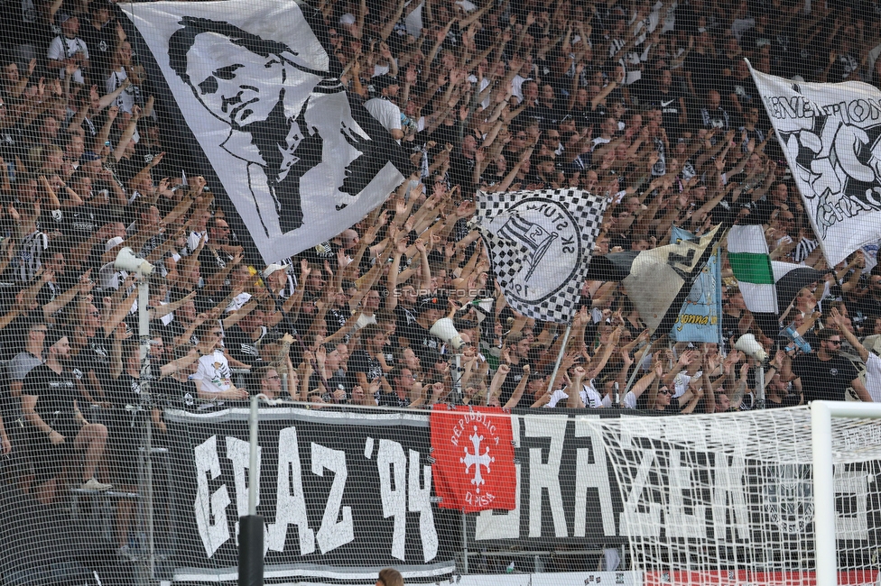 Sturm Graz - Altach
Oesterreichische Fussball Bundesliga, 4 Runde, SK Sturm Graz - SCR Altach, Stadion Liebenau Graz, 24.08.2024. 

Foto zeigt Fans von Sturm
Schlüsselwörter: pisa