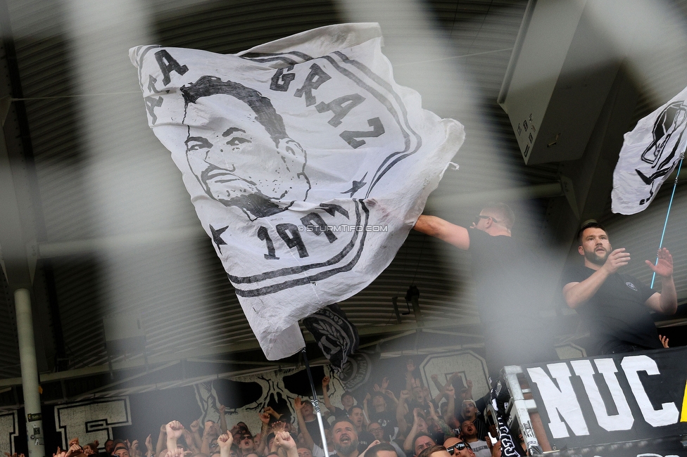 Sturm Graz - Altach
Oesterreichische Fussball Bundesliga, 4 Runde, SK Sturm Graz - SCR Altach, Stadion Liebenau Graz, 24.08.2024. 

Foto zeigt Fans von Sturm
Schlüsselwörter: brigata vorsaenger