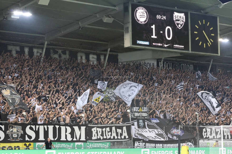 Sturm Graz - Altach
Oesterreichische Fussball Bundesliga, 4 Runde, SK Sturm Graz - SCR Altach, Stadion Liebenau Graz, 24.08.2024. 

Foto zeigt Tomi Horvat (Sturm)
Schlüsselwörter: torjubel