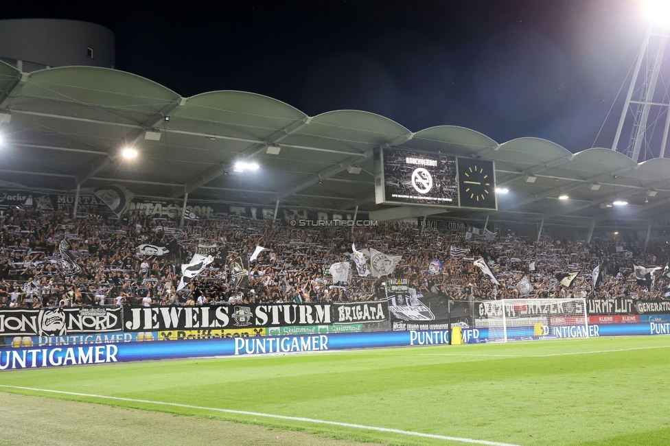 Sturm Graz - Altach
Oesterreichische Fussball Bundesliga, 4 Runde, SK Sturm Graz - SCR Altach, Stadion Liebenau Graz, 24.08.2024. 

Foto zeigt Fans von Sturm
Schlüsselwörter: schals