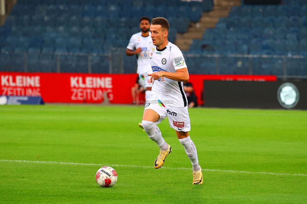 Sturm Graz - Altach
Oesterreichische Fussball Bundesliga, 4 Runde, SK Sturm Graz - SCR Altach, Stadion Liebenau Graz, 24.08.2024. 

Foto zeigt Dimitri Lavalee (Sturm)
