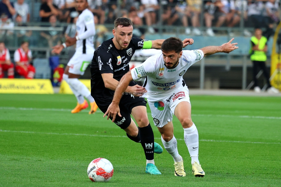 Sturm Graz - Altach
Oesterreichische Fussball Bundesliga, 4 Runde, SK Sturm Graz - SCR Altach, Stadion Liebenau Graz, 24.08.2024. 

Foto zeigt Otar Kiteishvili (Sturm)
